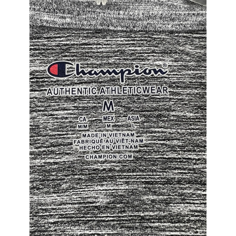 Champion Shirt Mens M Premier Lacrosse League PLL Quarter Zip Gray Long Sleeve - Picture 5 of 16